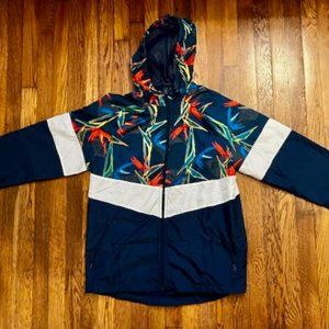 Men's Russell Windbreaker Water Resistant Floral Jacket